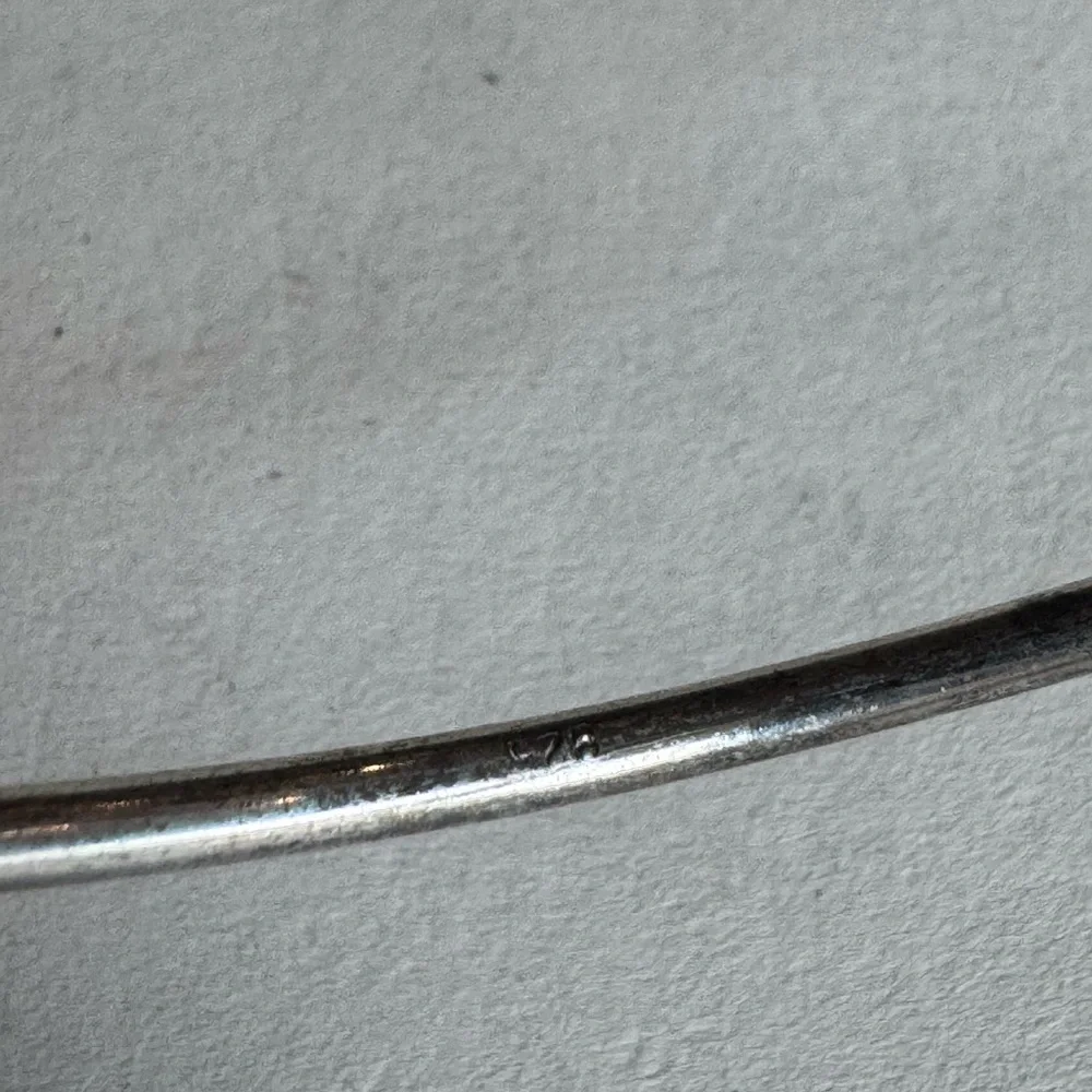 Sterling Silver Cuff Bracelet with 2 Accent Ball Ends 6.5" 8.5g - Picture 9 of 9